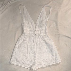 Eyelet romper